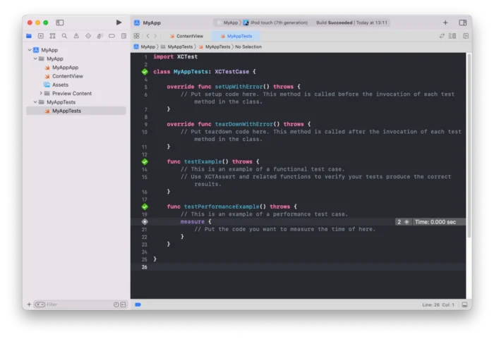 Write your first Test Suite